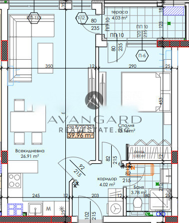 Двустаен апартамент/ Тракия