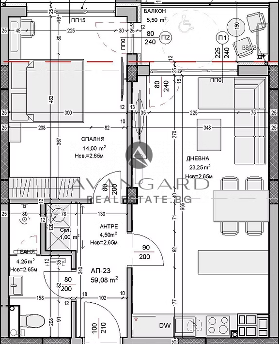 One -bedroom new building / Ostromila