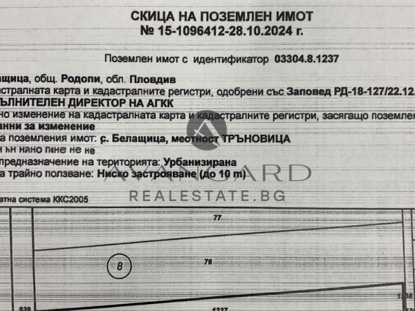 Plot for industrial construction / Belashtitsa