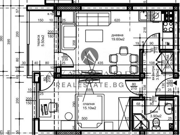 One -bedroom at a top price in front of Act 16