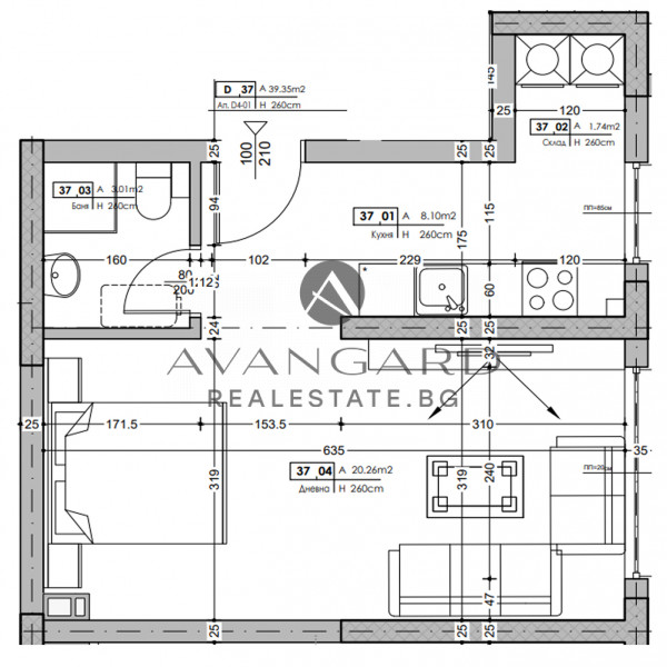 One bedroom Kyrshiaka