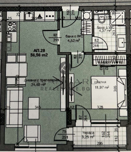 In front of Act 16! Two -bedroom Thrace mail