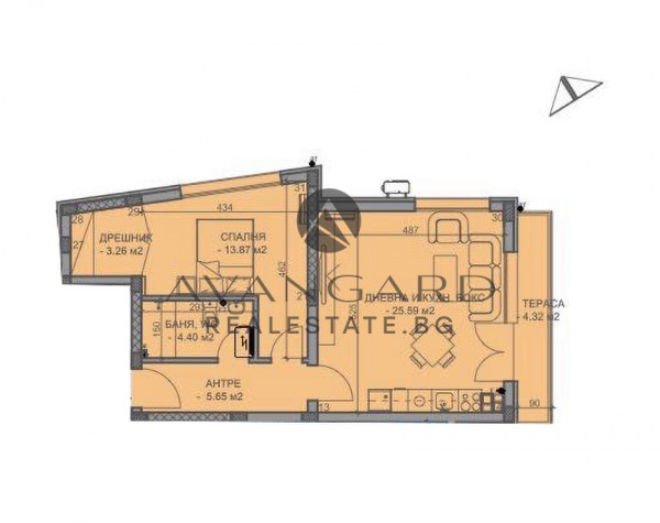 ДВУСТАЕН АПАРТАМЕНТ ПРЕД АКТ14! КОМАТЕВО!
