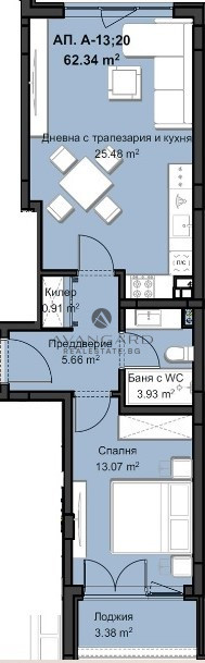 TWO-ROOM APARTMENT / LUXURY BUILDING