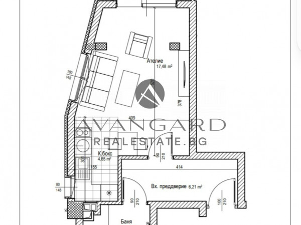 One-room apartment NEW BUILDING KARSHIYAKA