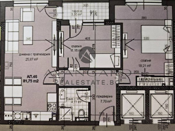 ACT 16 !!! THREE-ROOM APARTMENT!!! THRACIA!!!