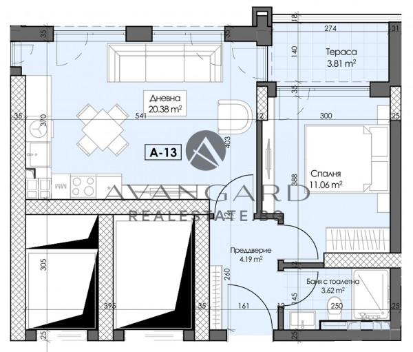 One bedroom apartment! Promotional prices!