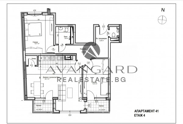 Three-room apartment, NEW BUILDING, KARSHIYAKA