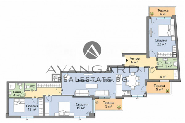 Многостаен апартамент до ГРАНДА