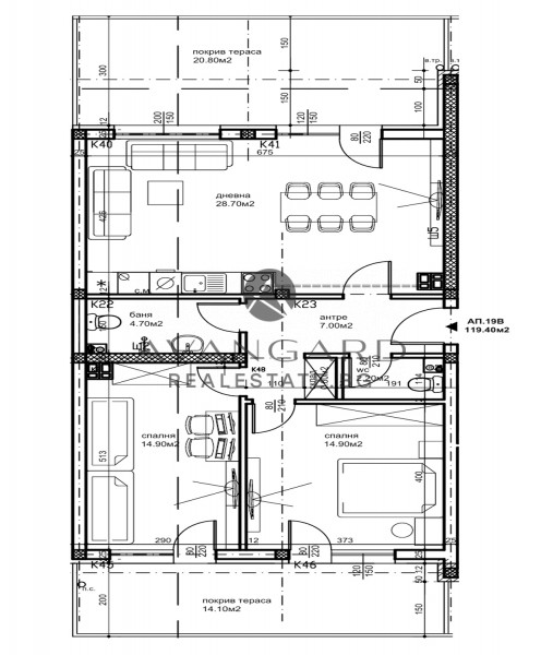 Two -bedroom apartment