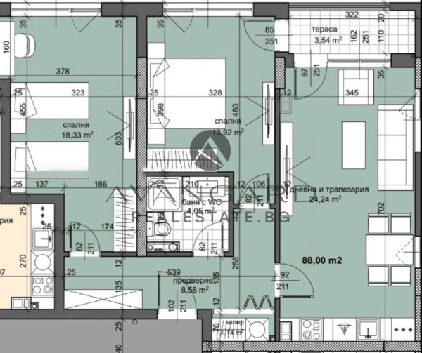 ТРИСТАЕН АПАРТАМЕНТ С АКТ16! ТРАКИЯ!