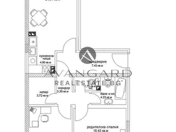 ПРОСТОРЕН ТРИСТАЕН С АКТ 16 !