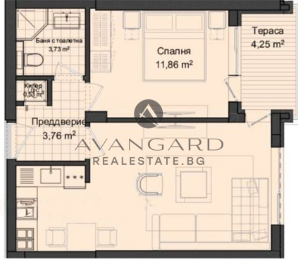 Two bedroom with act14! Gagarin!