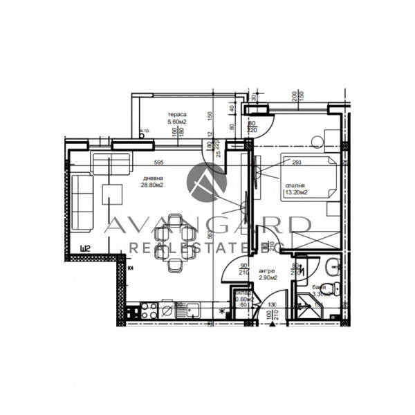 Двустаен апартамент