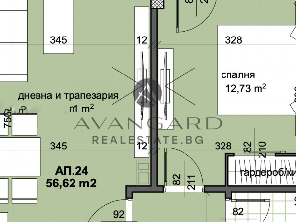 АКТ 16! ДВУСТАЕН С ПАРКОМЯСТО