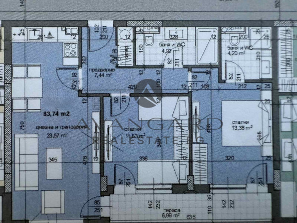 ТРИСТАЕН АПАРТАМЕНТ С АКТ16! ТРАКИЯ!