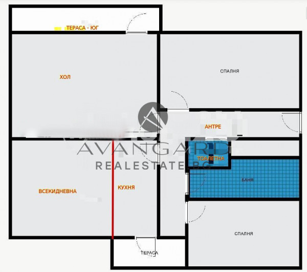 ПРОСТОРЕН ТРИСТАЕН С ЧЕТИРИ ОТДЕЛНИ ПОМЕЩЕНИЯ / РЕАЛНА КВАДРАТУРА / ЮЖНО ИЗЛОЖЕНИЕ / ЦЕНТЪР