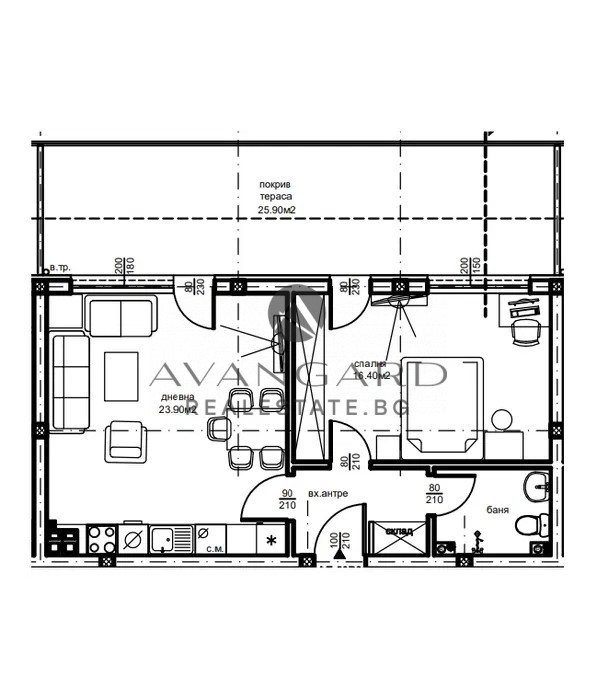 TWO-ROOM WITH OPTION FOR THREE-ROOM