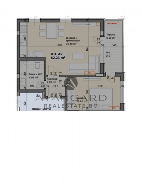 АКТ 16 !!! ДВУСТАЕН АПАРТАМЕНТ !!! ГРЕБНА БАЗА !!!