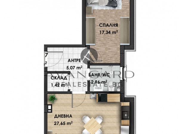 SPACIOUS TWO-ROOM APARTMENT WITH ACT 14