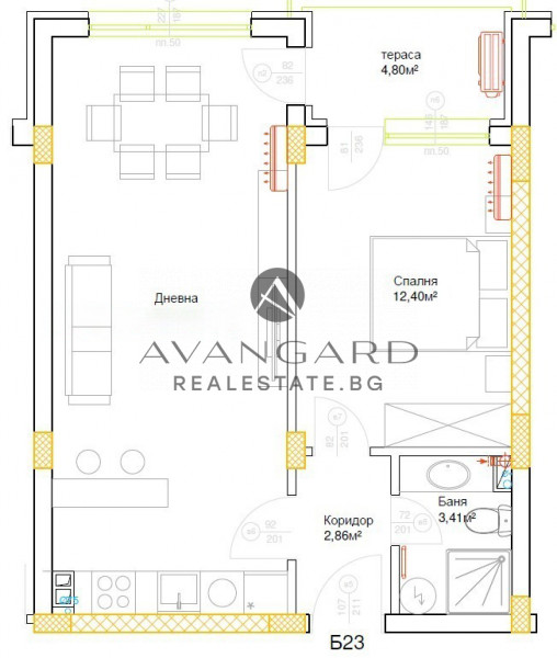 ДВУСТАЕН С ПАРКОМЯСТО! ОБЗАВЕДЕН ! КЪРШИЯКА!
