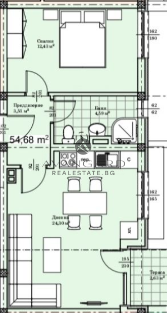 One -bedroom apartment / glory