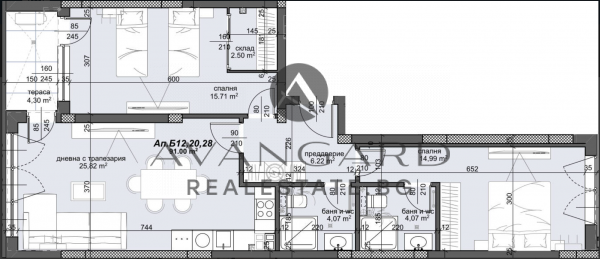 ТРИСТАЕН АПАРТАМЕНТ ПРЕД АКТ15! ТРАКИЯ!
