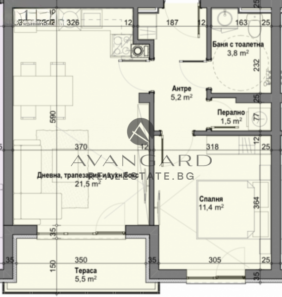 One -bedroom with act16 / south exposure / parking space in the price