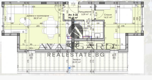 Двустаен апартамент в малка сграда / Остромила