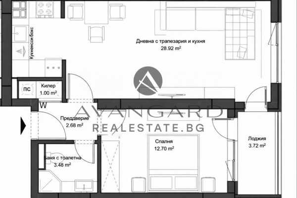 Просторен двустаен пред акт 14