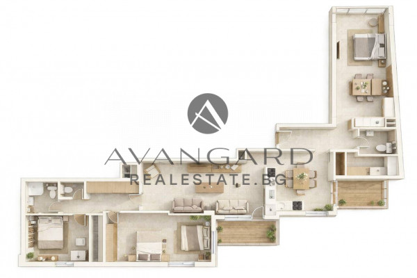 Многостаен апартамент до ГРАНДА