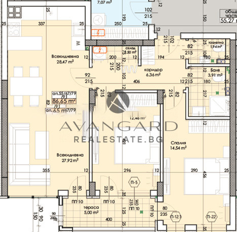 ТРИСТАЕН АПАРТАМЕНТ С ДВЕ ПАРКОМЕСТА