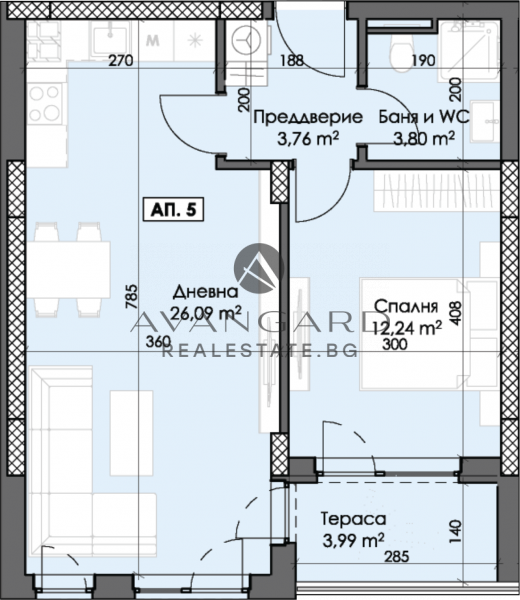 TWO-ROOM APARTMENT IN THRACIA!!! GREAT PRICE!!!