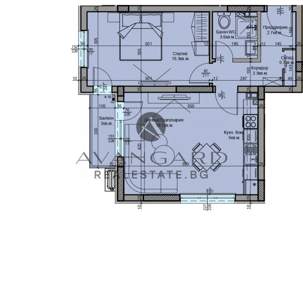 ДВУСТАЕН АПАРТАМЕНТ С АКТ14! с. БЕЛАЩИЦА