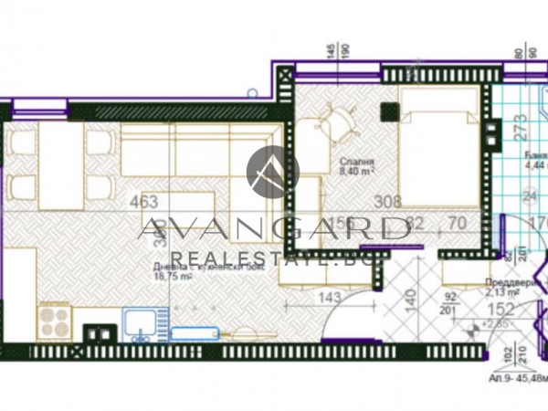 Two bedroom with act14! Smirnenski!