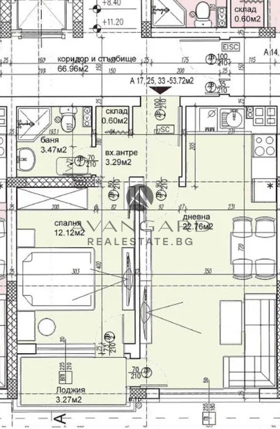 Two-room apartment in front of ACT 16 / Hristo Smirnenski