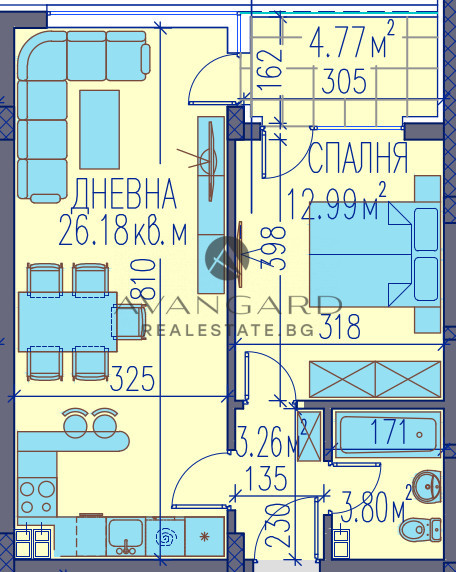 Two-room / Hungry field