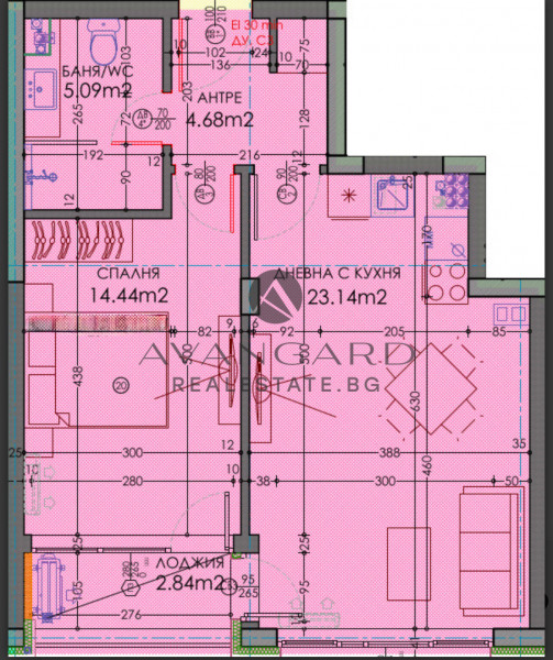 One bedroom apartment in front of Act 16!