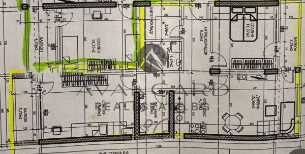 Two -bedroom apartment in front of Act 14
