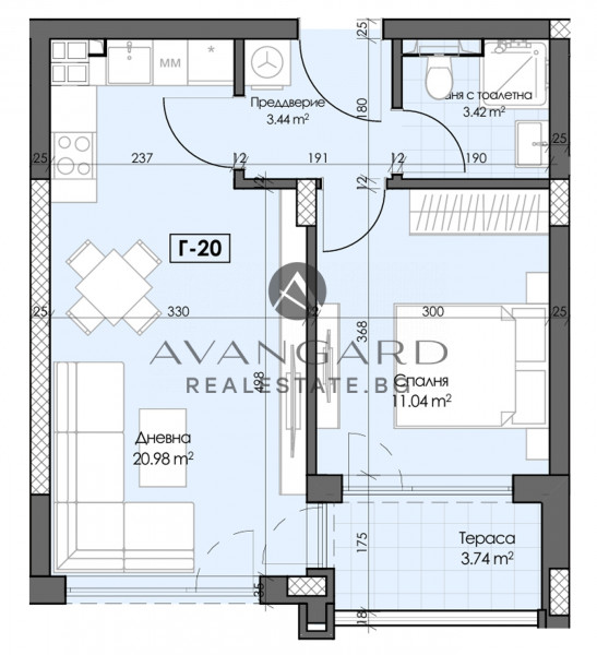 One bedroom apartment! Promotional prices!