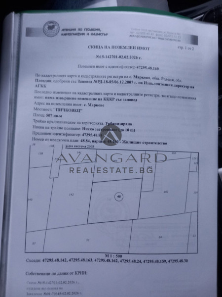 Plot in the village of Markovo