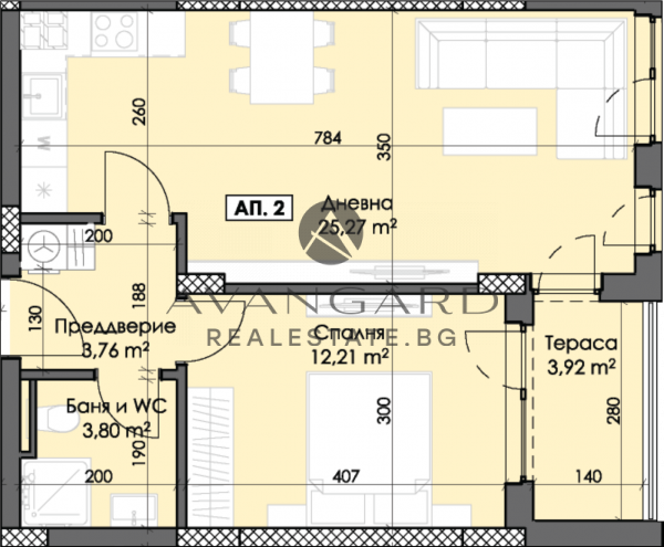 TWO-ROOM APARTMENT IN THRACIA!!! GREAT PRICE!!!