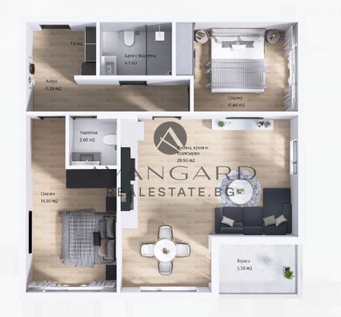 Three -bedroom in a luxury building / Mall Plaza