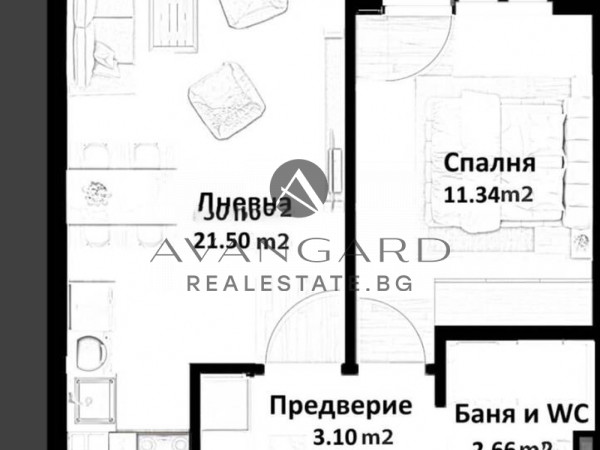 ДВУСТАЕН апартамент / Коматево