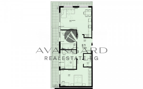 Четиристаен апартамент в луксозна сграда