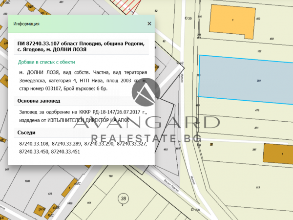 ПАРЦЕЛ! с. ЯГОДОВО!