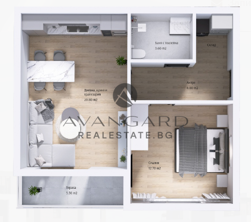 One -bedroom in a luxury building / Mall Plovdiv