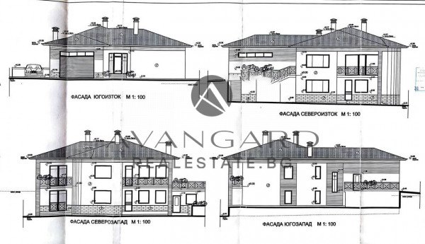 A detached house with a garage and parking space in S. Parvenets