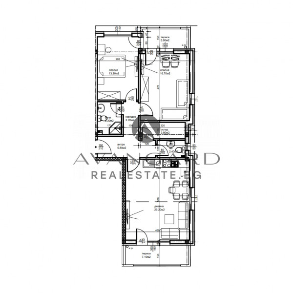 Тристаен апартамент