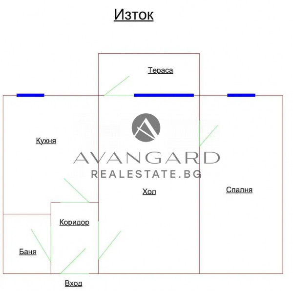 One bedroom with THREE SEPARATE ROOMS SUGAR FACTORY